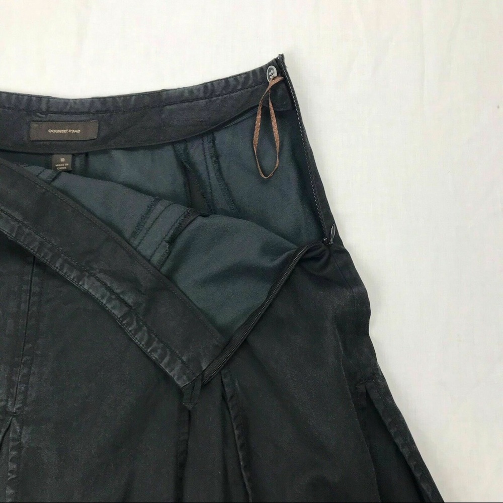 Country Road Black Pleated Skirt Size 10 - Picture 3 of 6
